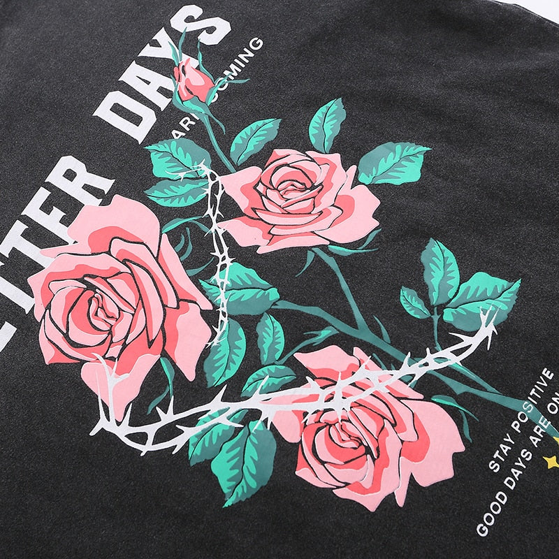 "Better Days" Unisex Men Women Streetwear Graphic T-Shirt