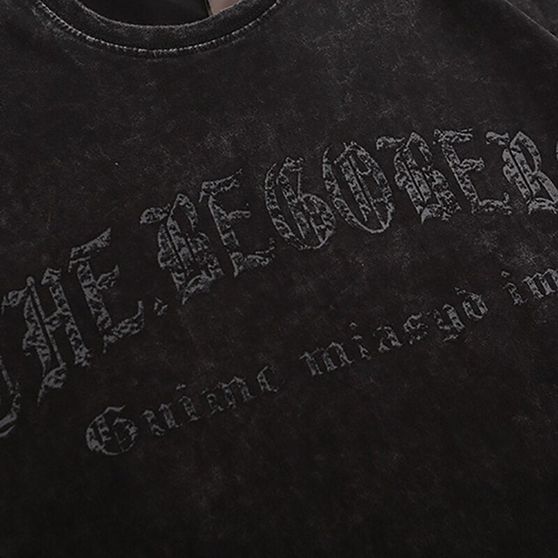 "Written In Block" Graphic Unisex Streetwear Vintage Women Men Y2K T-Shirt