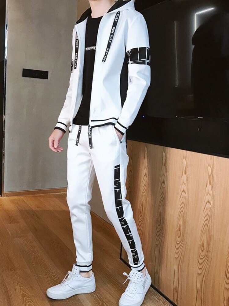"Slick Set" Graphic Unisex Streetwear Vintage Women Men Y2K Track Suit Collection