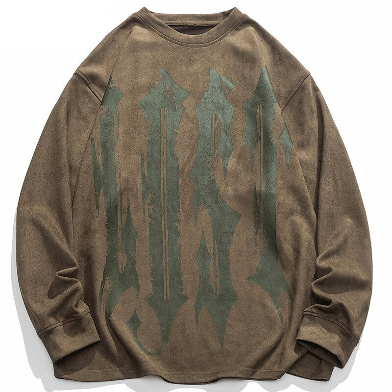 "Dust" Graphic Unisex Streetwear Vintage Women Men Y2K Sweatshirt