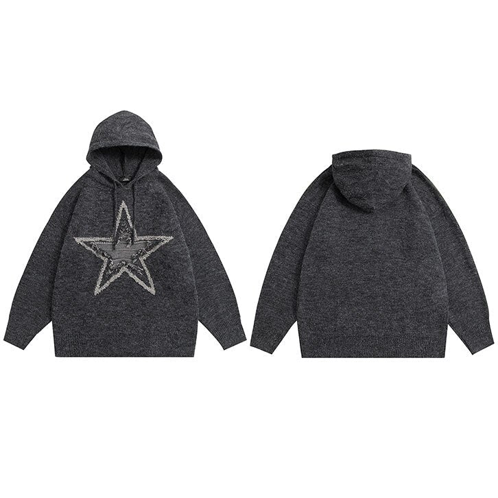 "Golden Star" Graphic Unisex Streetwear Women Men Y2K Hoodie