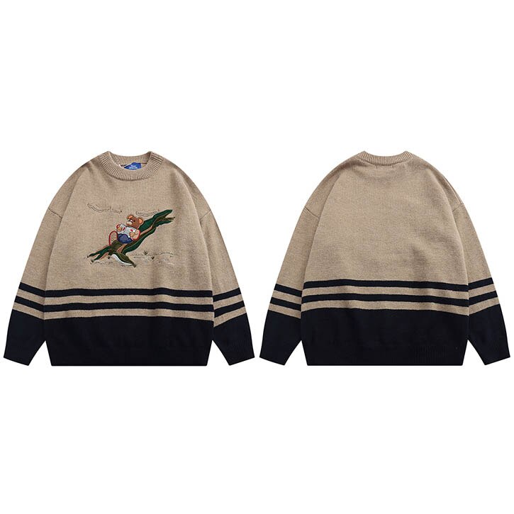 "Laying Hidden" Graphic Unisex Streetwear Vintage Women Men Y2K Sweatshirt