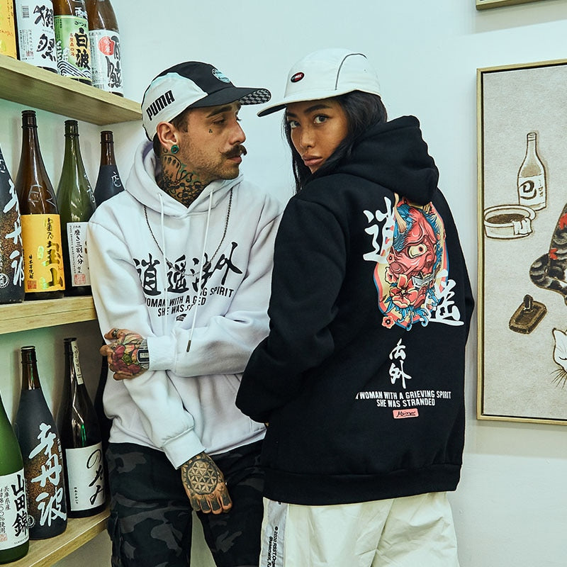 "The Devil You Know" Graphic Unisex Streetwear Vintage Women Men Y2K Hoodie