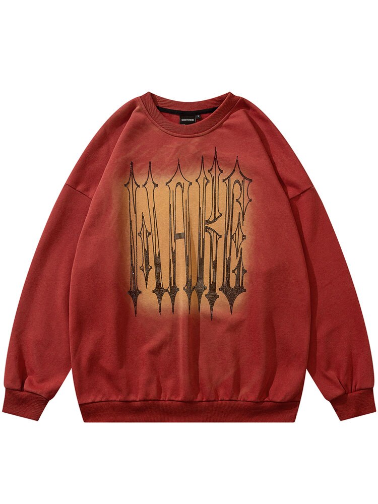 "Truth Or Dare" Graphic Unisex Streetwear Vintage Women Men Y2K Sweatshirt