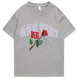 "Rose” Graphic Unisex Streetwear Vintage Women Men Y2K Graphic T-Shirt