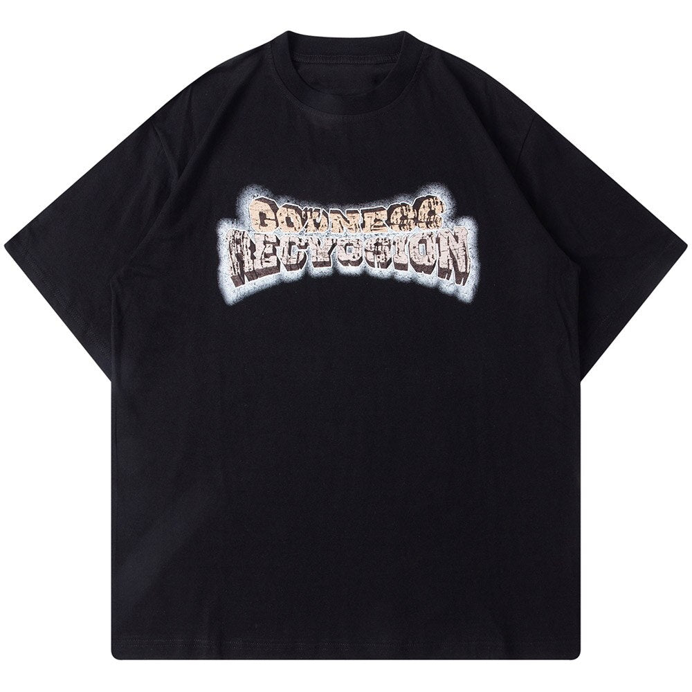 "Distressed" Unisex Men Women Streetwear Graphic T-Shirt