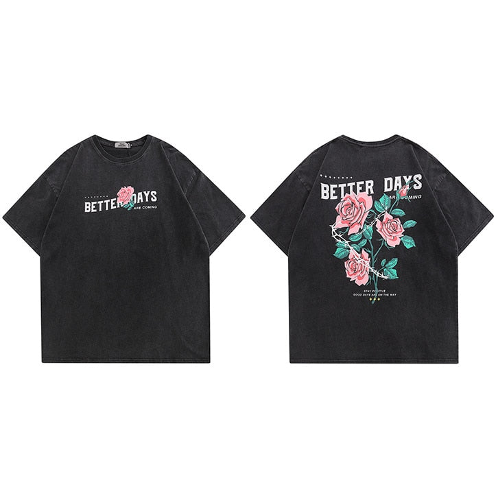 "Better Days" Unisex Men Women Streetwear Graphic T-Shirt