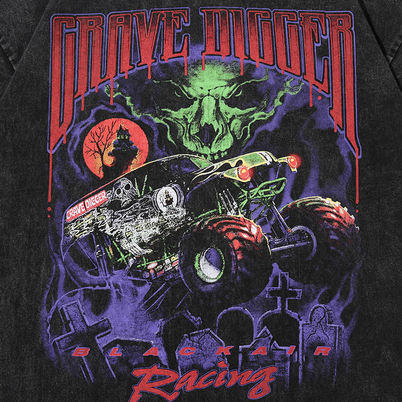 "Monster Truck Finale" Graphic Unisex Streetwear Vintage Women Men Y2K T-Shirt