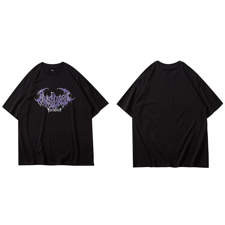 "Paradise" Graphic Unisex Streetwear Vintage Women Men Y2K T-Shirt