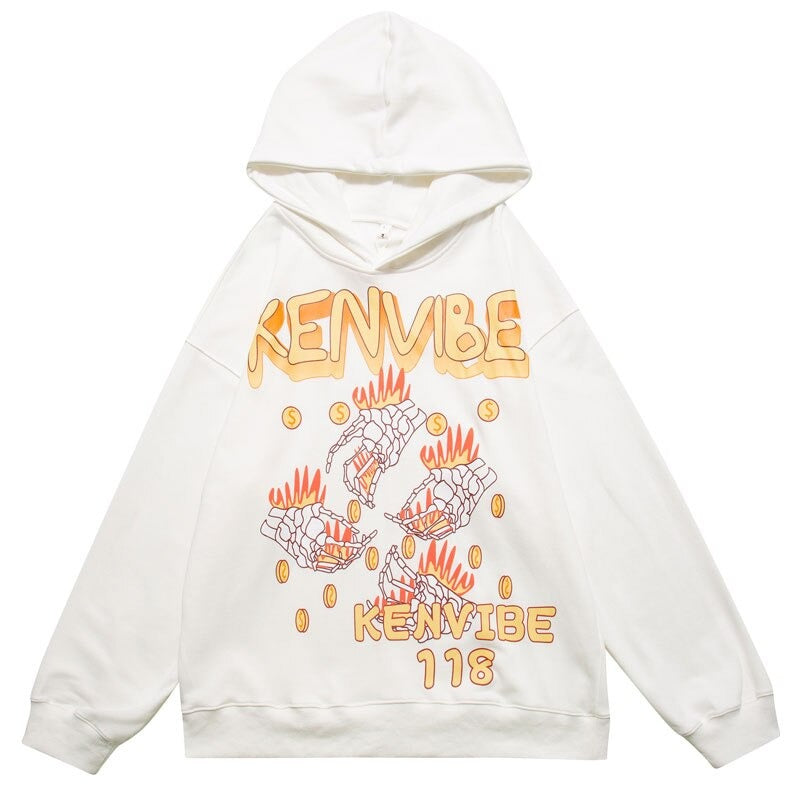 "Hands Up" Unisex Men Women Streetwear Graphic Hoodie