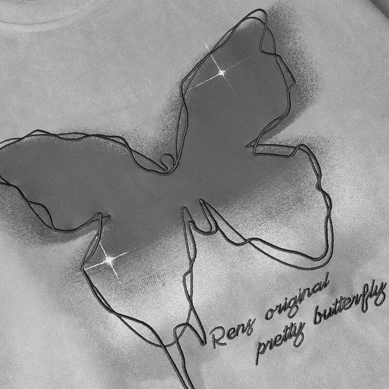 "Blue Smoke" Unisex Men Women Streetwear Graphic Sweatshirt