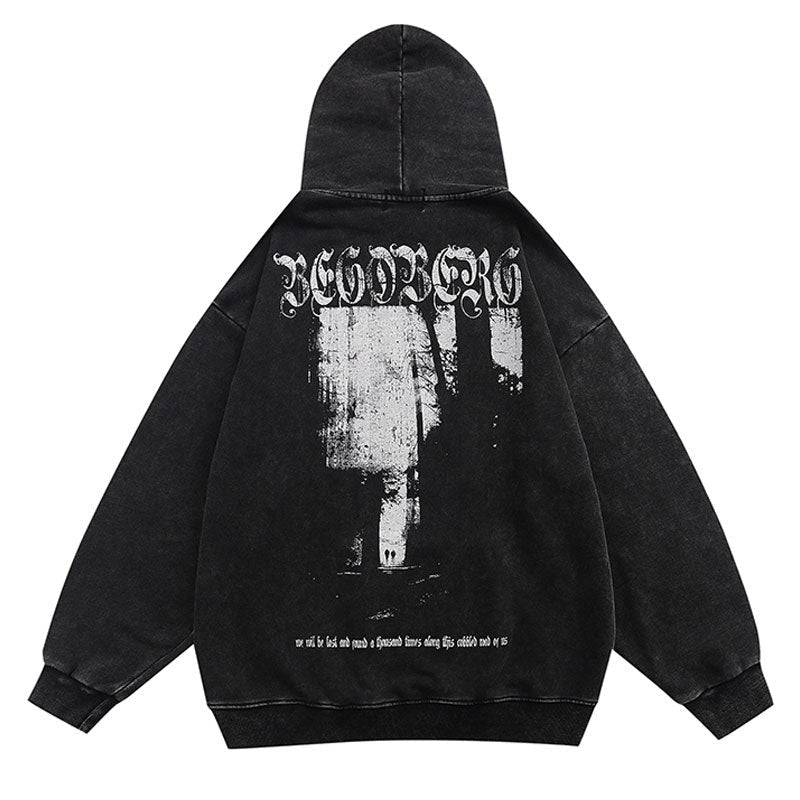 "Foggy Outside" Graphic Unisex Streetwear Women Men Hoodie