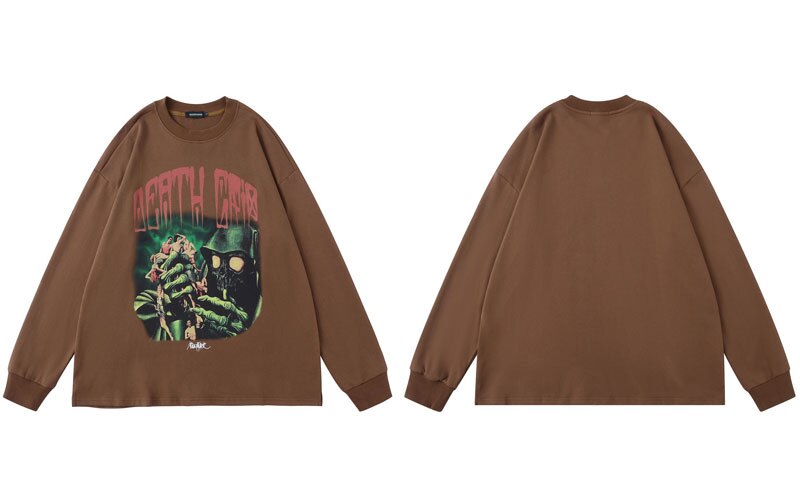 "Scarecrow" Graphic Unisex Streetwear Vintage Women Men Y2K Hoodie