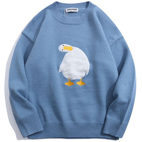 "Confused Duckie" Long Sleeve Unisex Men Women Sweatshirt