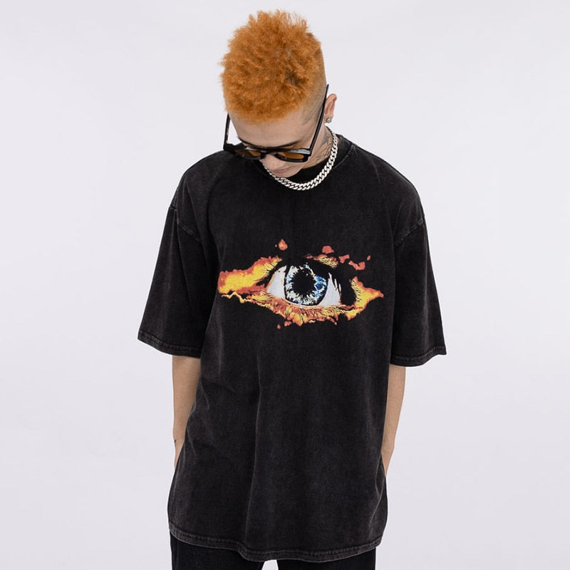 "Hidden Truth" Graphic Unisex Streetwear Vintage Women Men Y2K T-Shirt