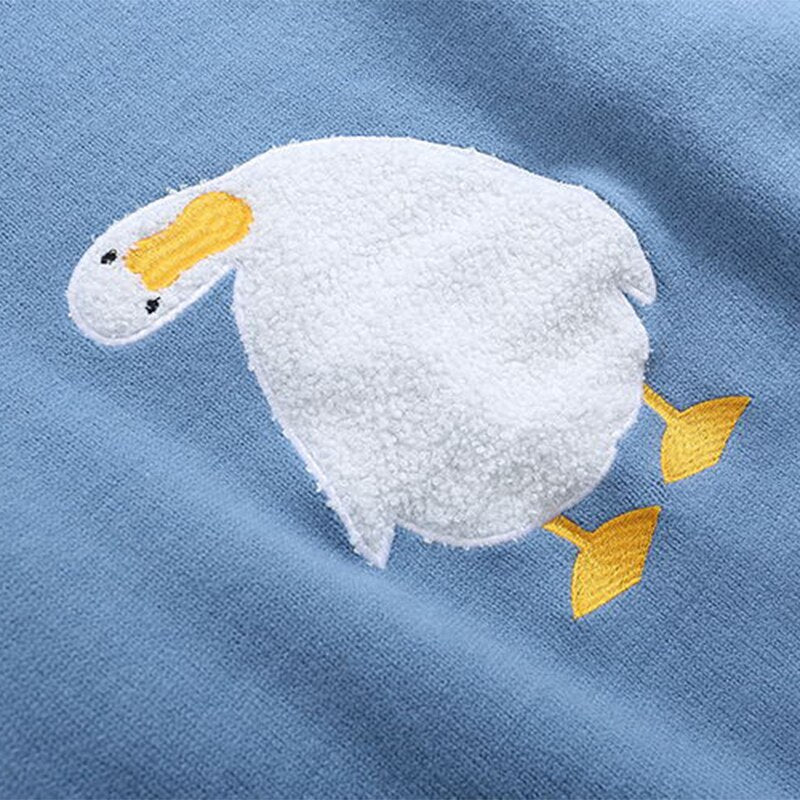 "Confused Duckie" Long Sleeve Unisex Men Women Sweatshirt