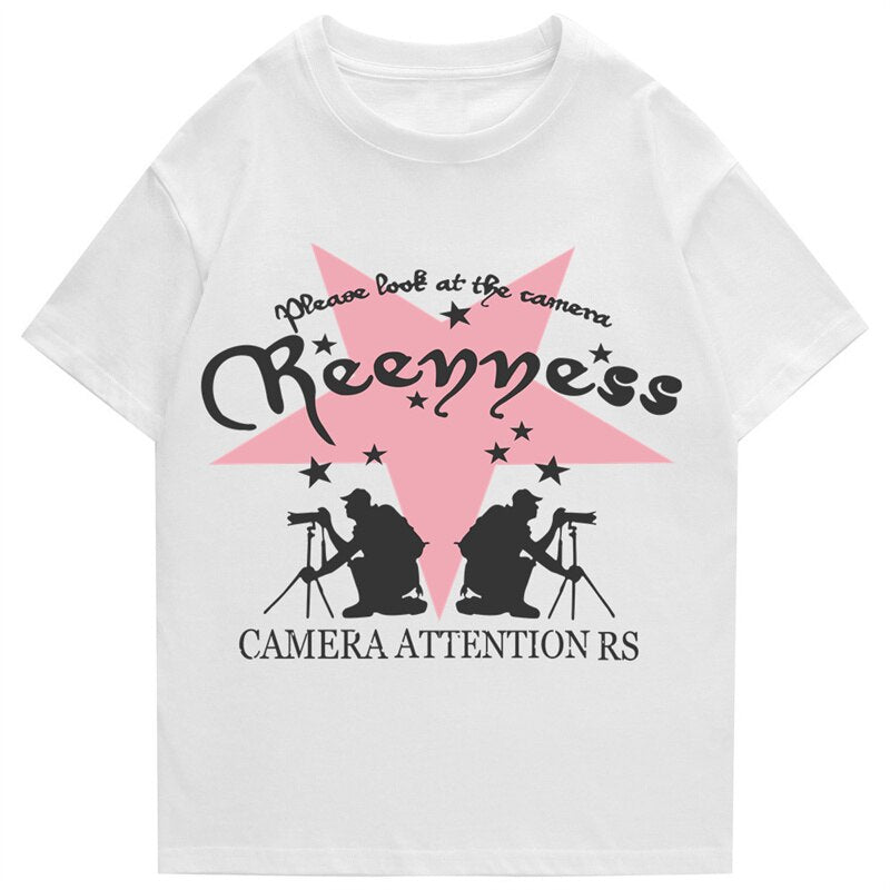 "Attention" Men Women Streetwear Unisex Graphic T-Shirt