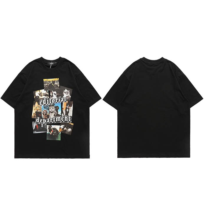 "Editorial" Unisex Men Women Streetwear Graphic T-Shirt