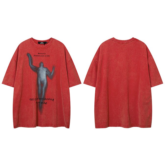 "Washed Away" Graphic Unisex Streetwear Vintage Women Men Y2K T-Shirt