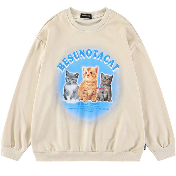 "Tragic Trio" Graphic Unisex Streetwear Vintage Women Men Y2K Sweatshirt