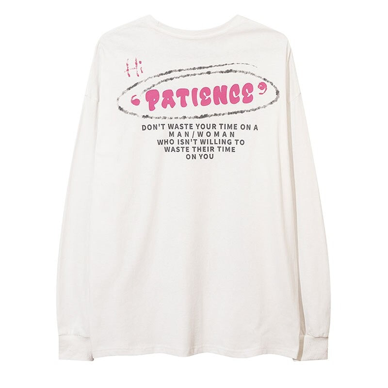 "Standing Still" Graphic Unisex Streetwear Vintage Women Men Y2K Sweatshirt