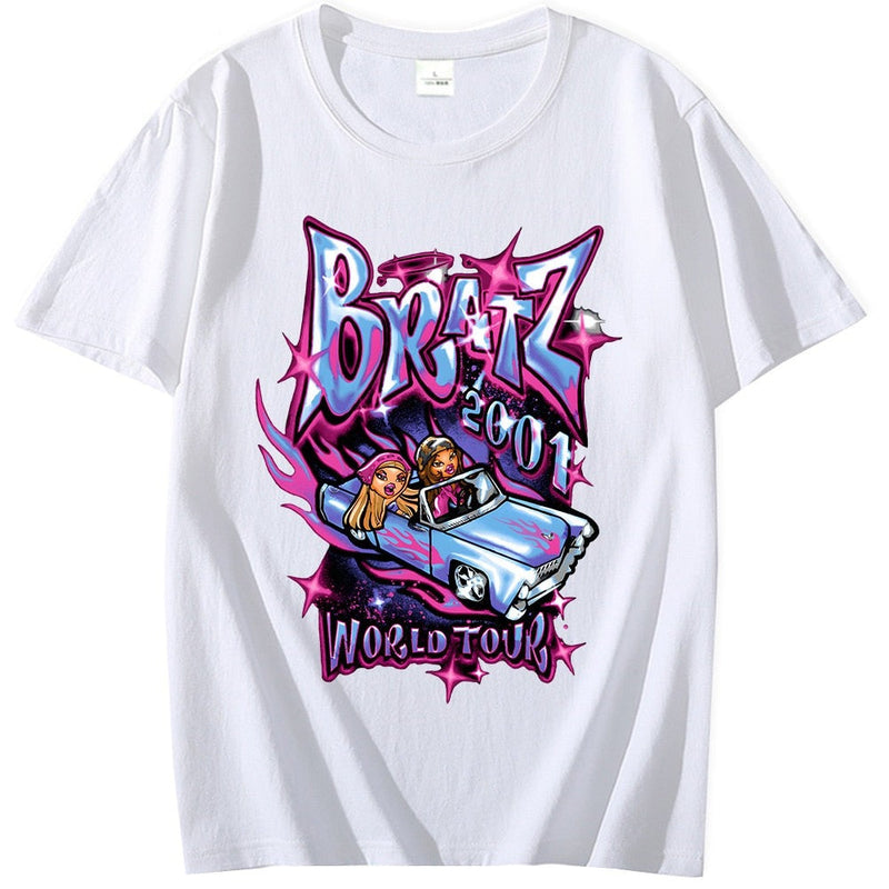 "Bratz For Real" Unisex Men Women Streetwear Graphic T-Shirt