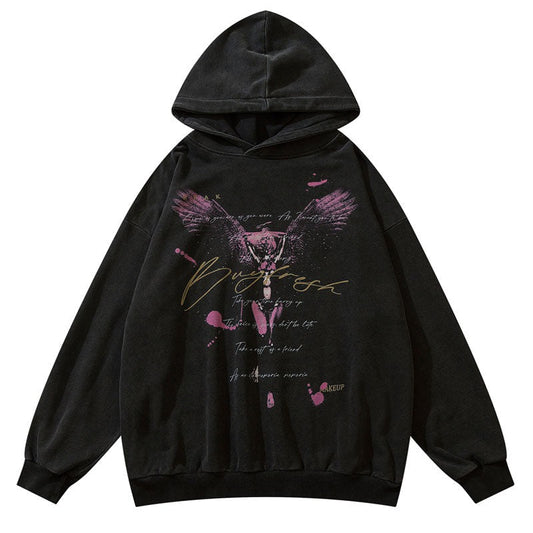 "Left In The Bottom" Graphic Unisex Streetwear Vintage Women Men Y2K Hoodie