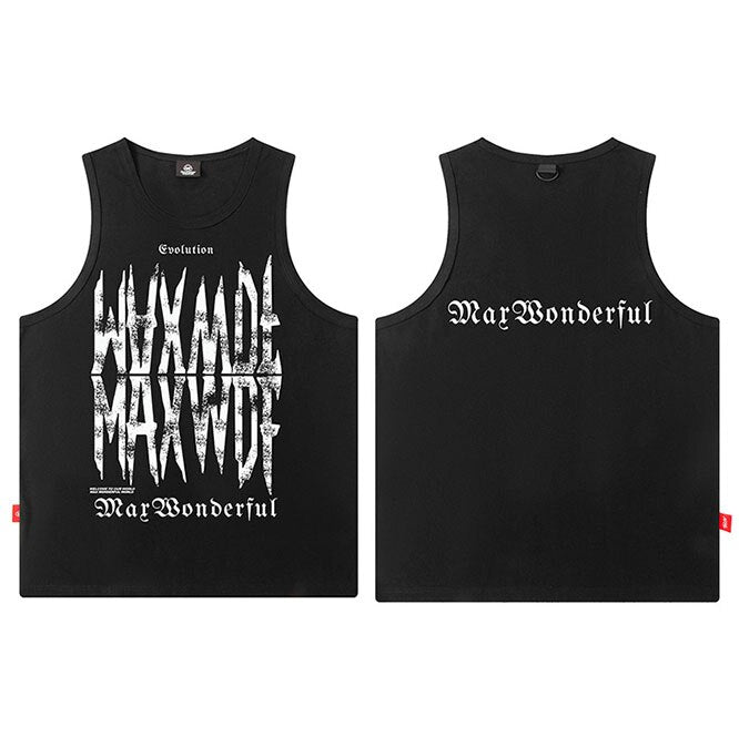 "Made Fine" Graphic Unisex Streetwear Vintage Women Men Y2K Tank Top