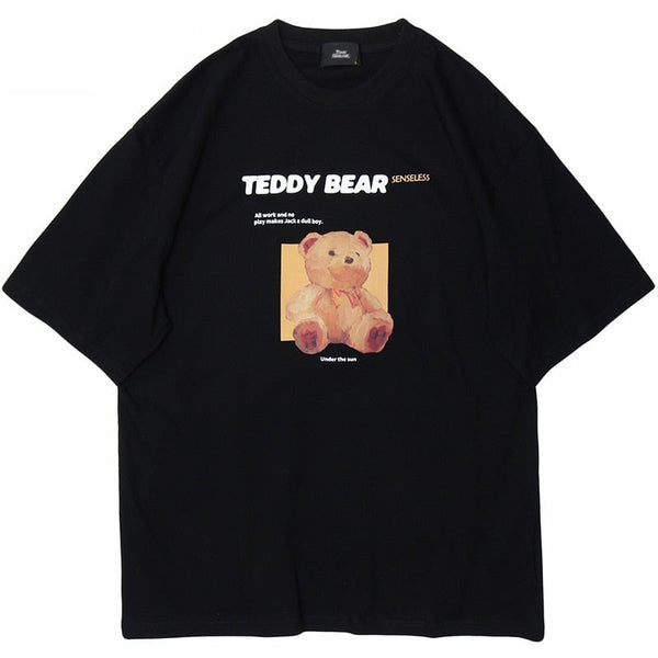 "Teddy Time" Graphic Unisex Streetwear Vintage Women Men Y2K T-Shirt