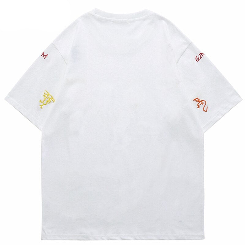 "Zodiac Sign" Graphic Unisex Streetwear Vintage Women Men Y2K T-Shirt