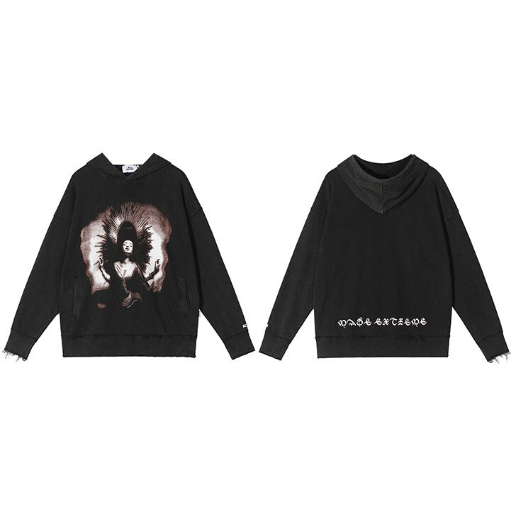 "True Yourself" Graphic Unisex Streetwear Vintage Women Men Y2K Hoodie