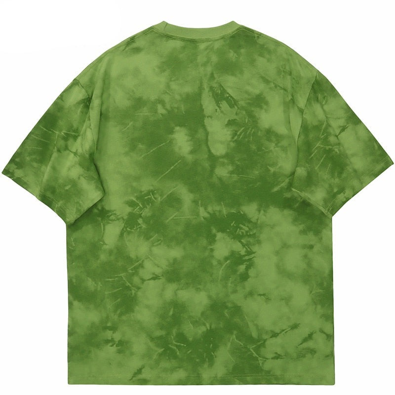 "Tie Dye" Graphic Unisex Streetwear Vintage Women Men Y2K T-Shirt