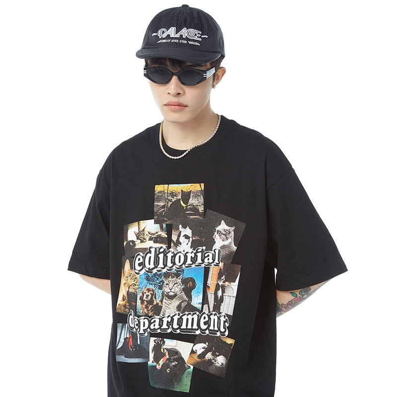 "Editorial" Unisex Men Women Streetwear Graphic T-Shirt