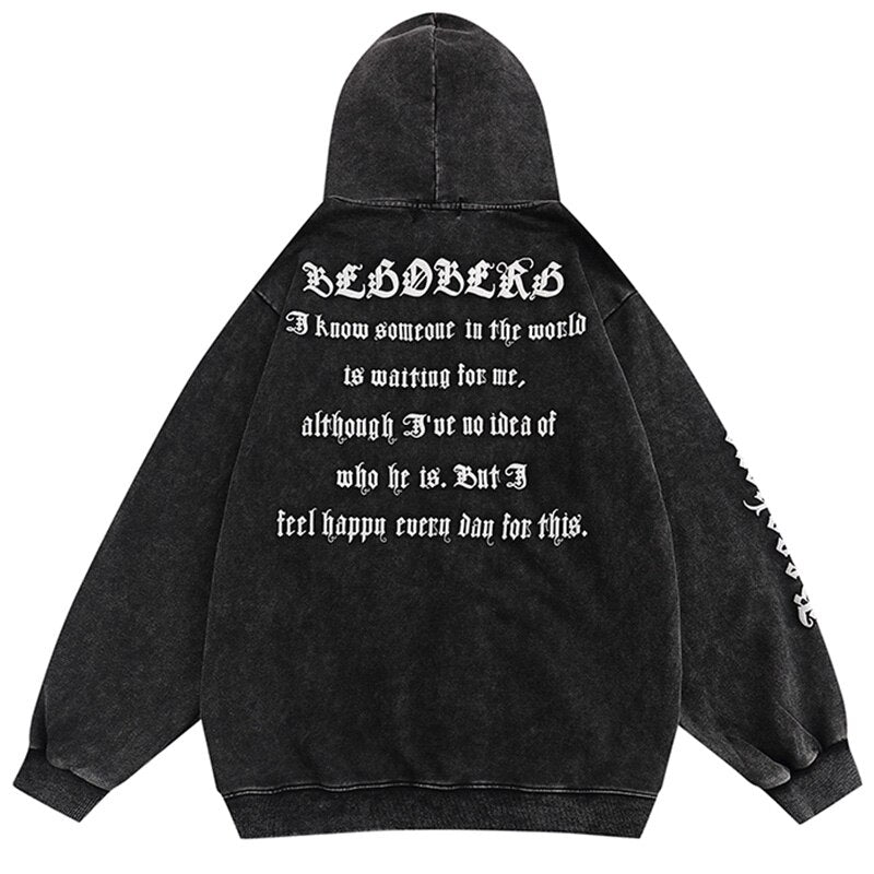 "The Wrong Side" Graphic Unisex Streetwear Vintage Women Men Y2K Hoodie