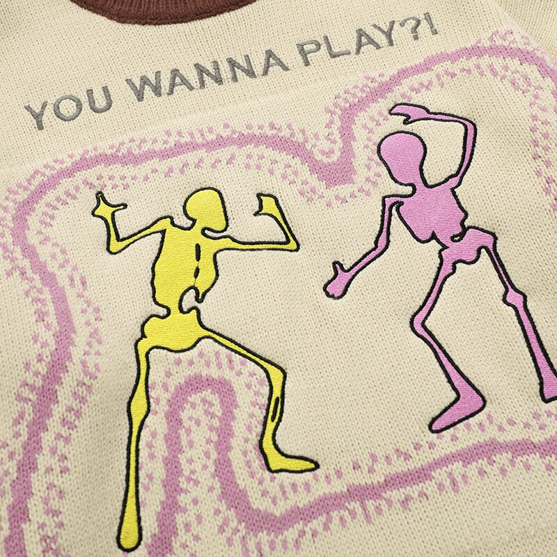 "Playground" Graphic Unisex Streetwear Vintage Women Men Y2K Sweater