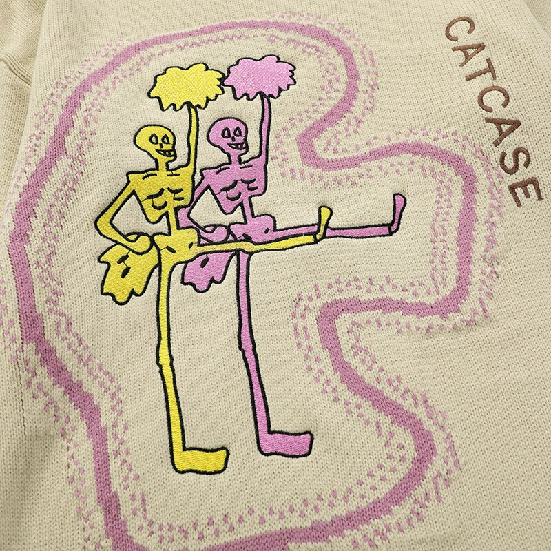 "Twin Causes" Graphic Unisex Streetwear Vintage Women Men Y2K Sweater