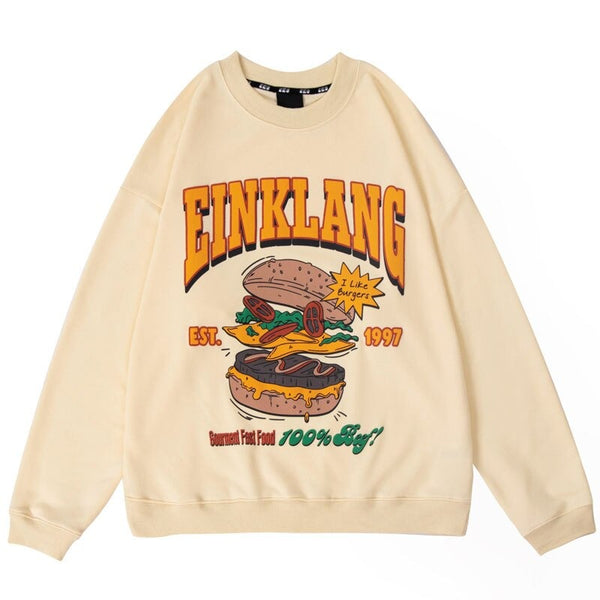 "Sandwich" Graphic Unisex Streetwear Vintage Women Men Y2K Hoodie