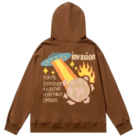 "Secret Invasion" Graphic Unisex Streetwear Vintage Women Men Y2K Hoodie
