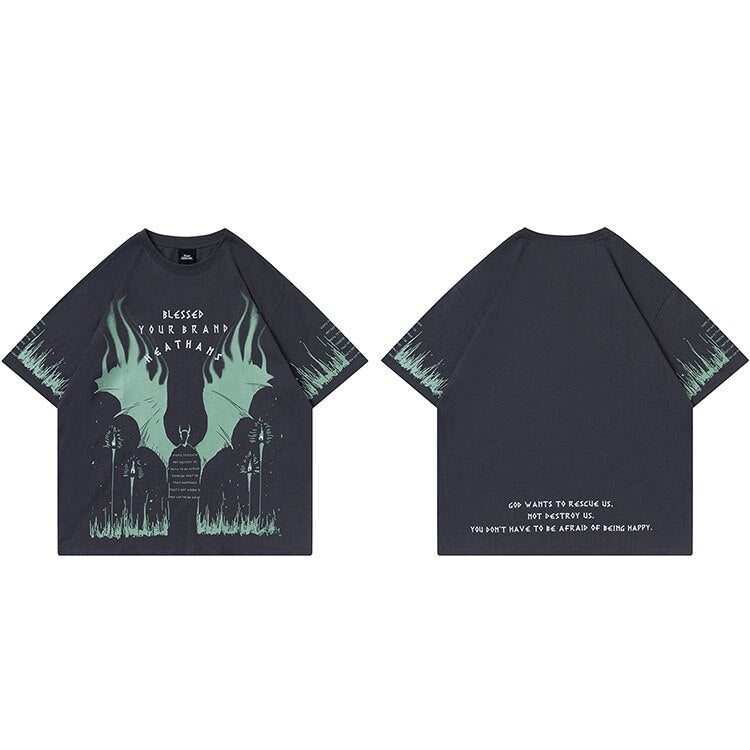 "Not Welcomed" Unisex Men Women Streetwear Graphic T-Shirt