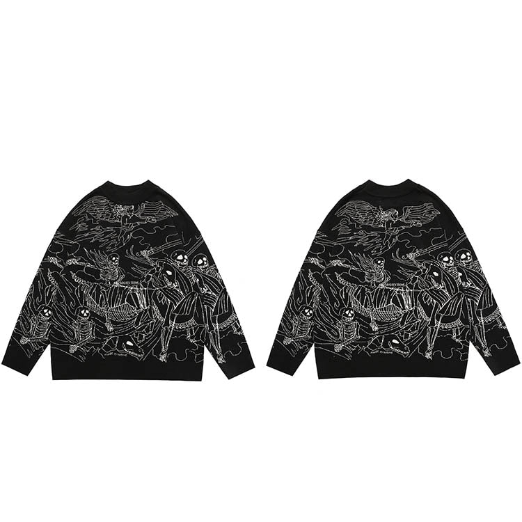 "Dead Army" Unisex Men Women Streetwear Graphic Sweater
