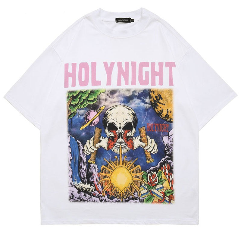 "The Only Night" Graphic Unisex Streetwear Vintage Women Men Y2K T-Shirt