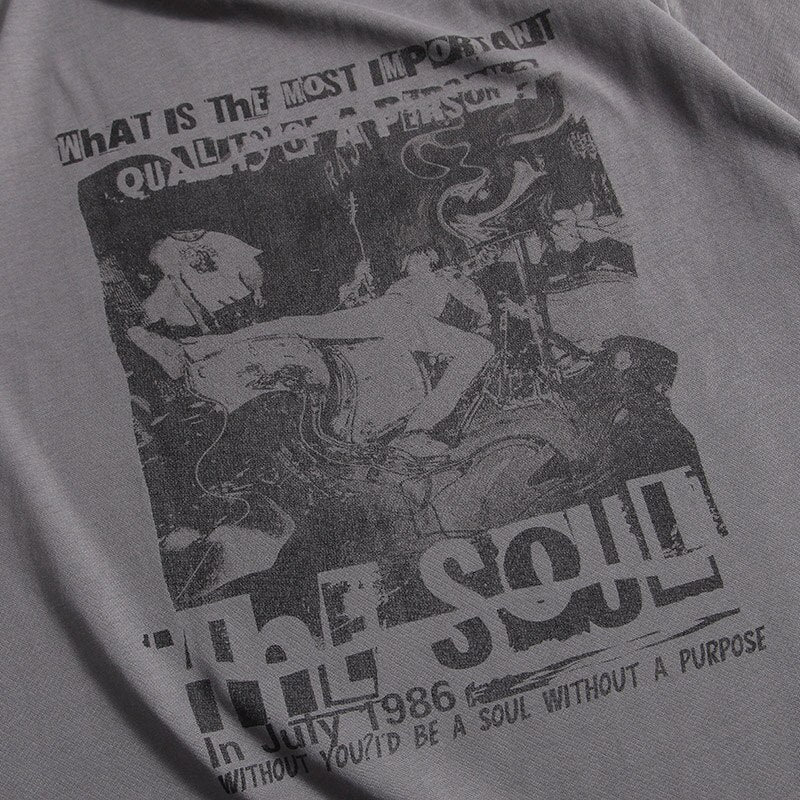 "No Soul" Graphic Unisex Streetwear Vintage Women Men Y2K T-Shirt