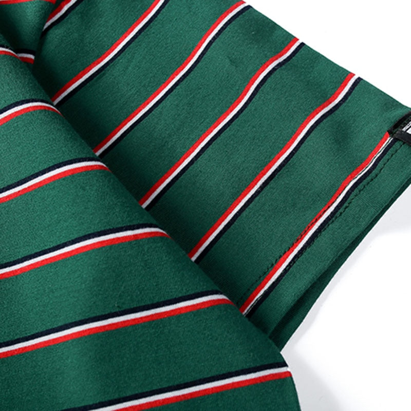 "Striped" Graphic Unisex Streetwear Vintage Women Men Y2K T-Shirt