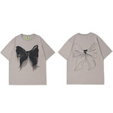 "Bowknot Butterfly" Unisex Men Women Streetwear Graphic T-Shirt