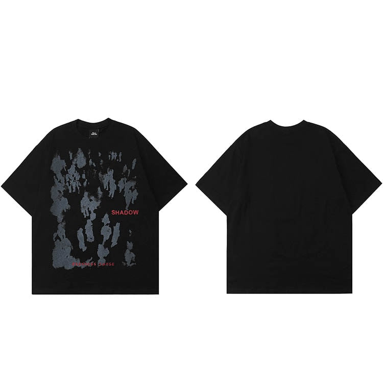 "Shadow" Graphic Unisex Streetwear Vintage Women Men Y2K T-Shirt