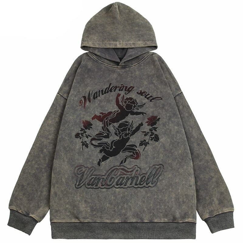 "Vintage Arrows" Graphic Unisex Streetwear Vintage Women Men Y2K Hoodie