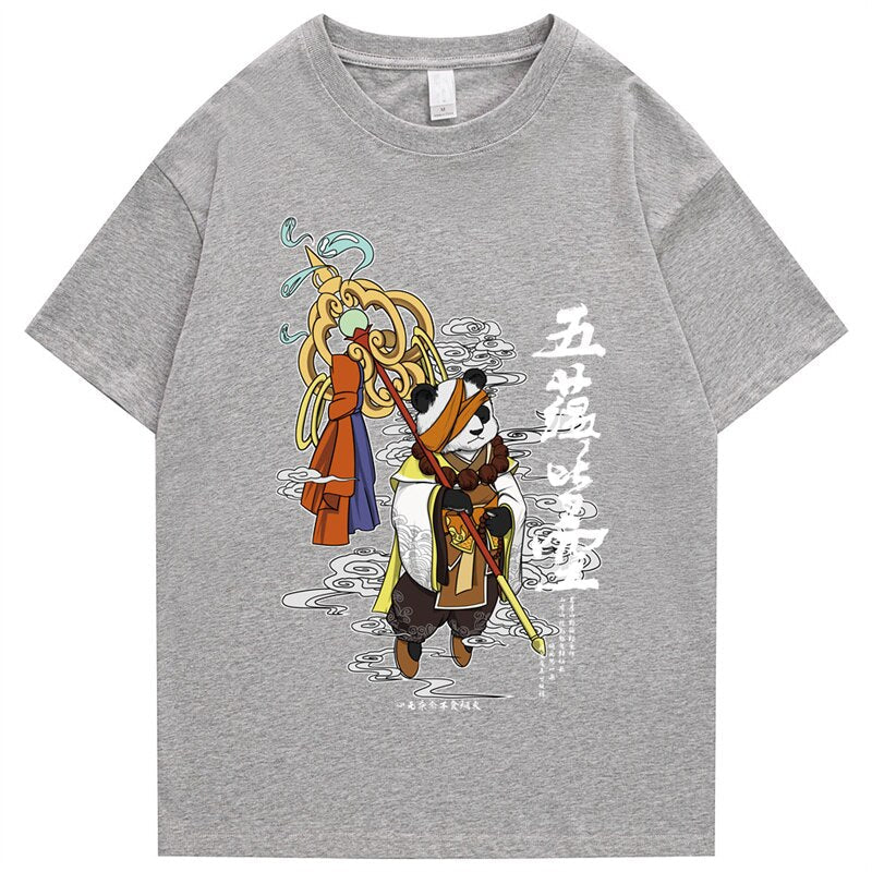 "Royal Panda" Graphic Unisex Streetwear Vintage Women Men Y2K T-Shirt