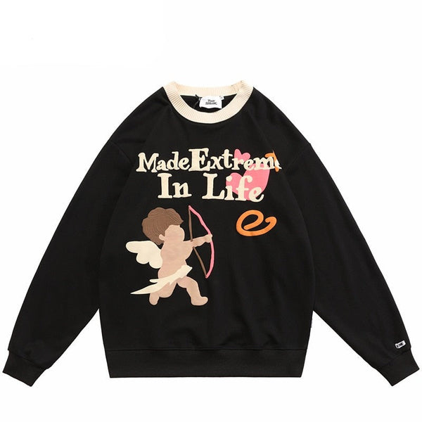 "Made In House" Graphic Unisex Streetwear Vintage Women Men Y2K Sweater