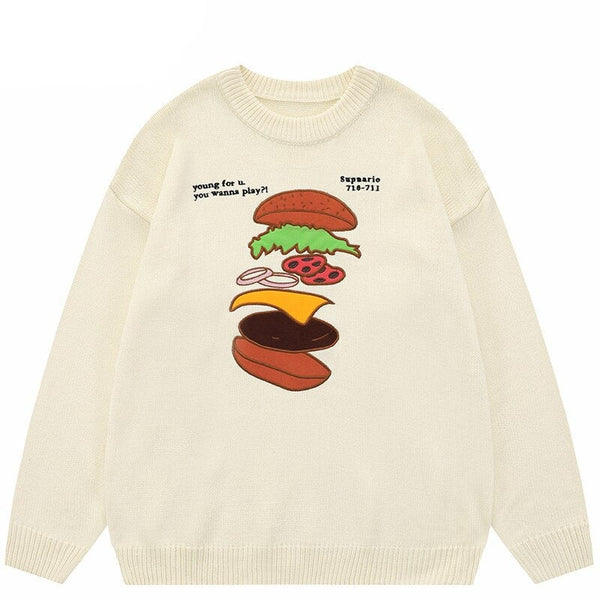 "Cooking In The Kitchen" Graphic Unisex Streetwear Vintage Women Men Y2K Sweater