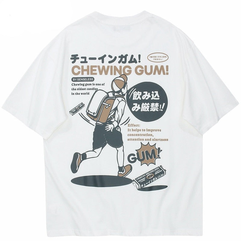 "Chewing Gum" Unisex Men Women Streetwear Graphic T-Shirt